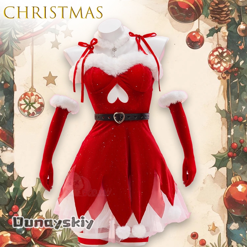 Party Games Free Online - AOriginal Red Christmas Elf Velvet Strapless