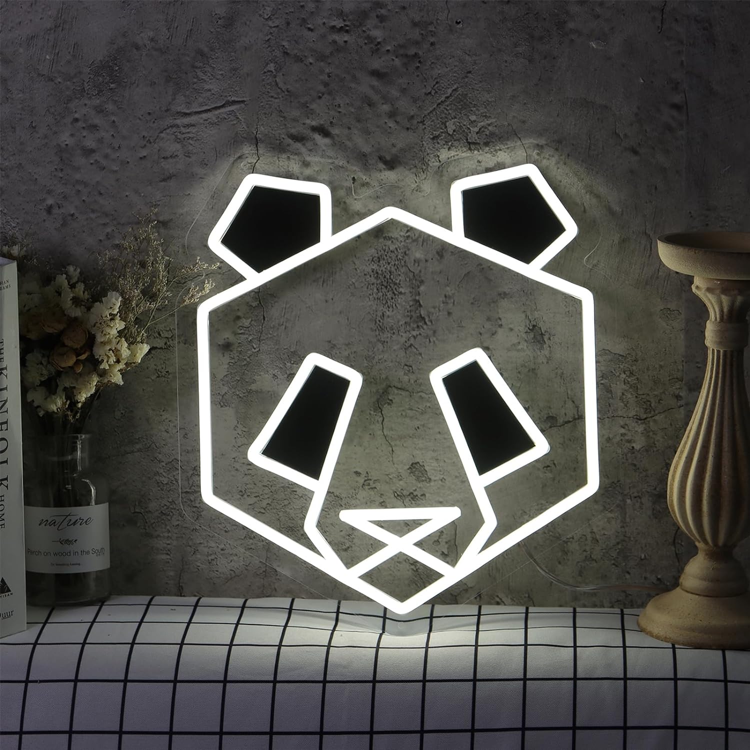 Panda Neon Sign USB Dimmable L - Zoo Party Games 评论和价格