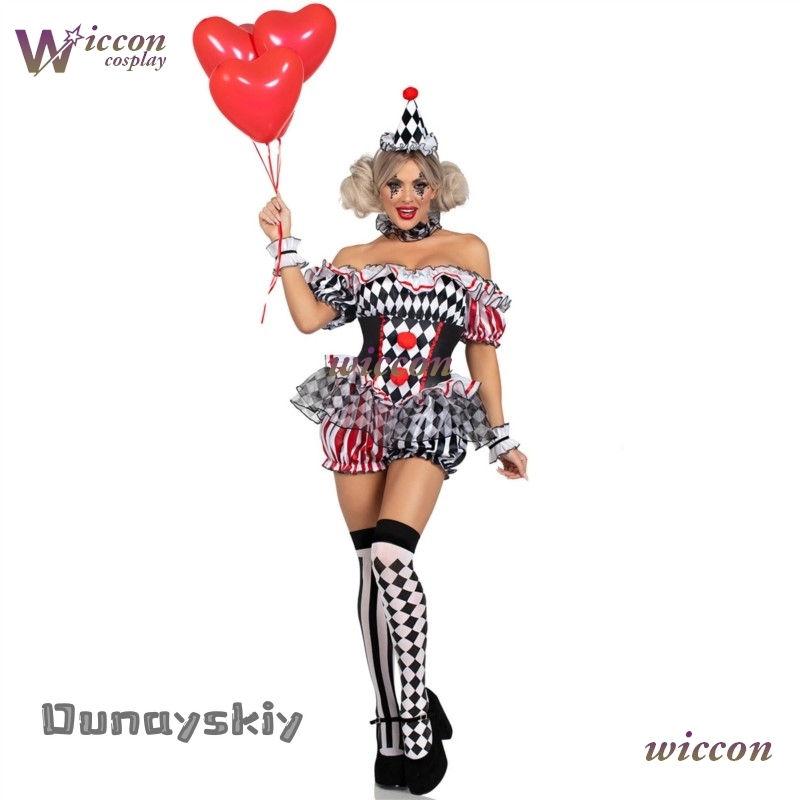 Women Clown Cosplay Costume Ci - Party Games Free Online 评论和价格