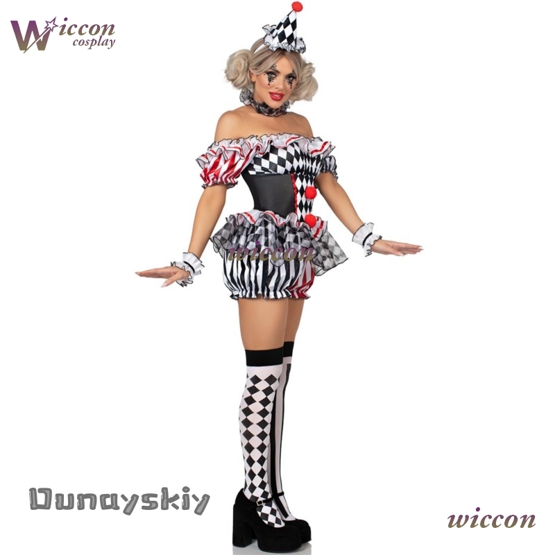 Women Clown Cosplay Costume Ci - Party Games Free Online 评论和价格