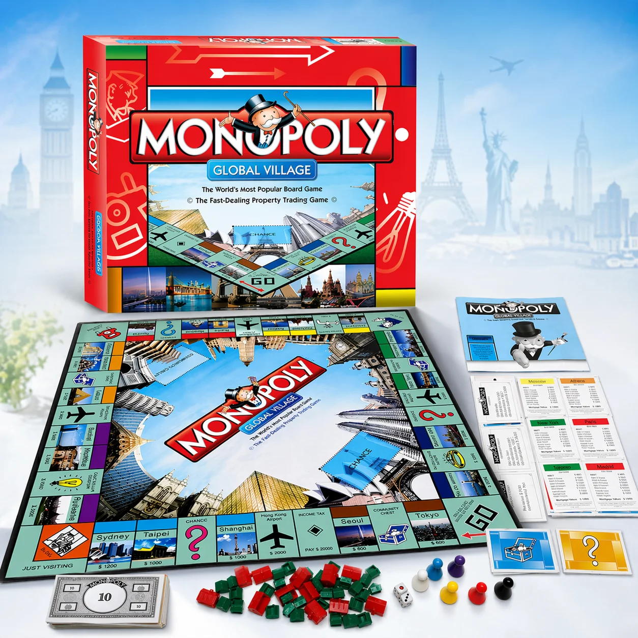 Premium MONOPOLY GLOBAL VILLAG - Hasbro Game Monopoly 评论和价格
